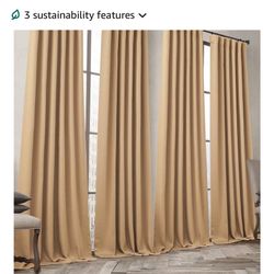 4 Curtains Blackouts And Insulated