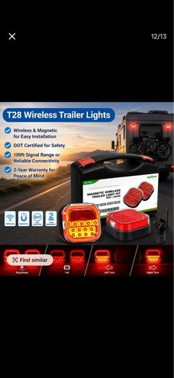 AgriEyes T28 Wireless Magnetic Trailer Light Kit