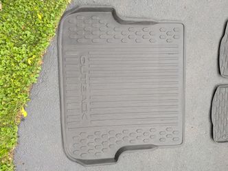 All Weather Rubber Floor mats and rugged cargo tray