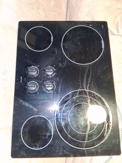 Maytag Black Glass Electric Cooktop