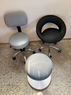 Desk Chair, Salon Chair. Stool. 25.00 Each. Mushroom Looking One Gone