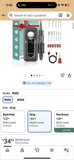 Electric Nail Drill 45000RPM 