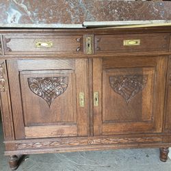 Antique Oak Cabinet  