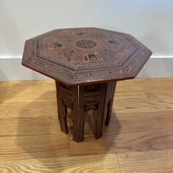 Burmese lacquered folding table