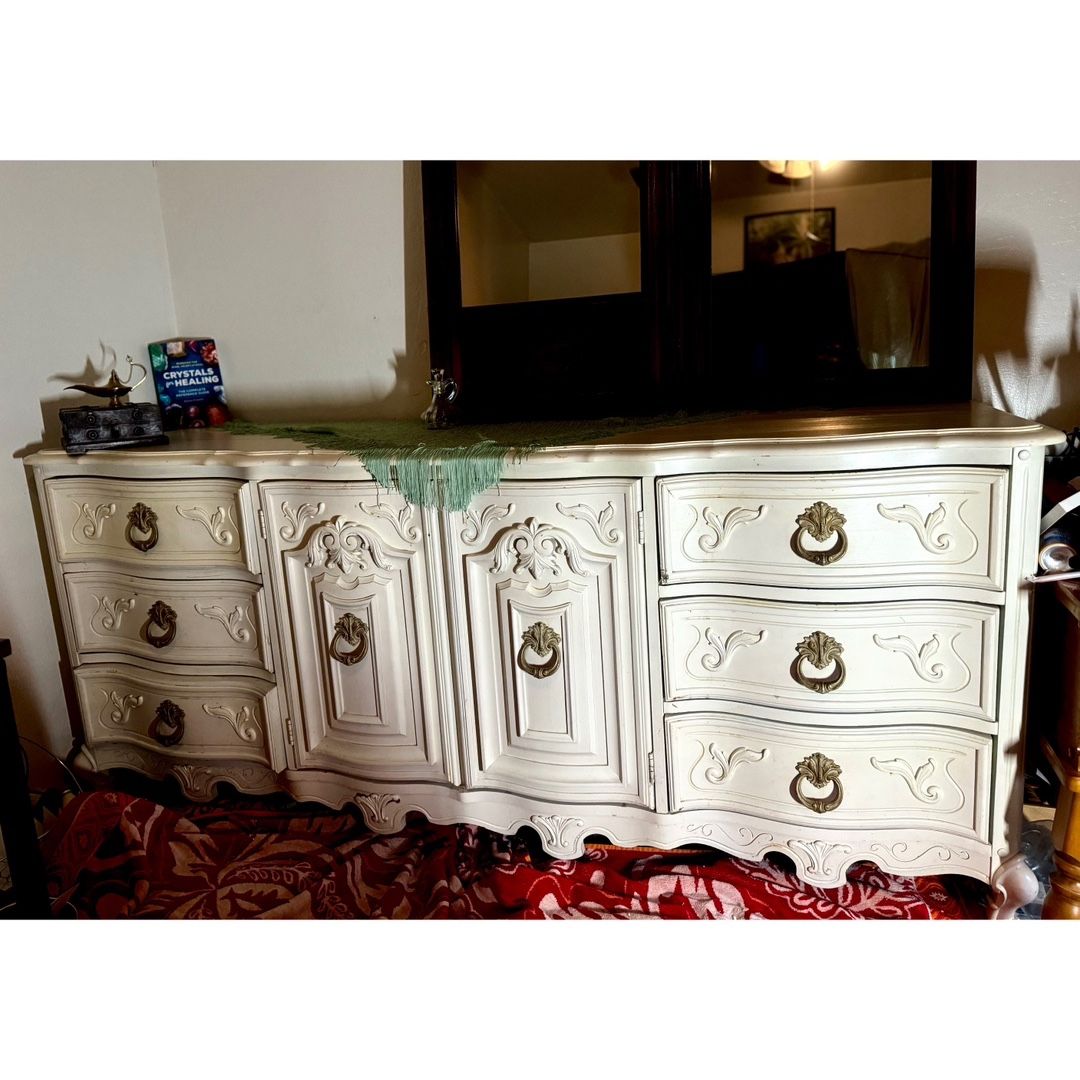 vintage dresser for sale Mid-Century 6-Drawer Storage Chest - On - Bed Bath & Beyond living rooms SOLD| Cream & Grey Gustavian