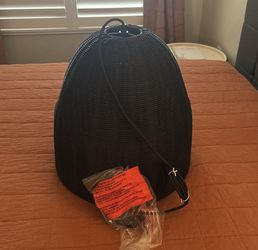 Black Wicker Hanging Light