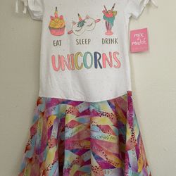 Unicorn Upcycle Dress Size 5 / 6