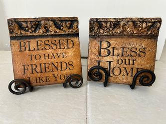 Blessed Home Decor Tiles Plaques