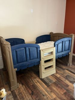 Step 2 Loft Twin Bed With Storage And Storage Box With Shelf