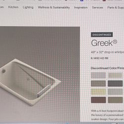 Kohler Greek Whirlpool Tub