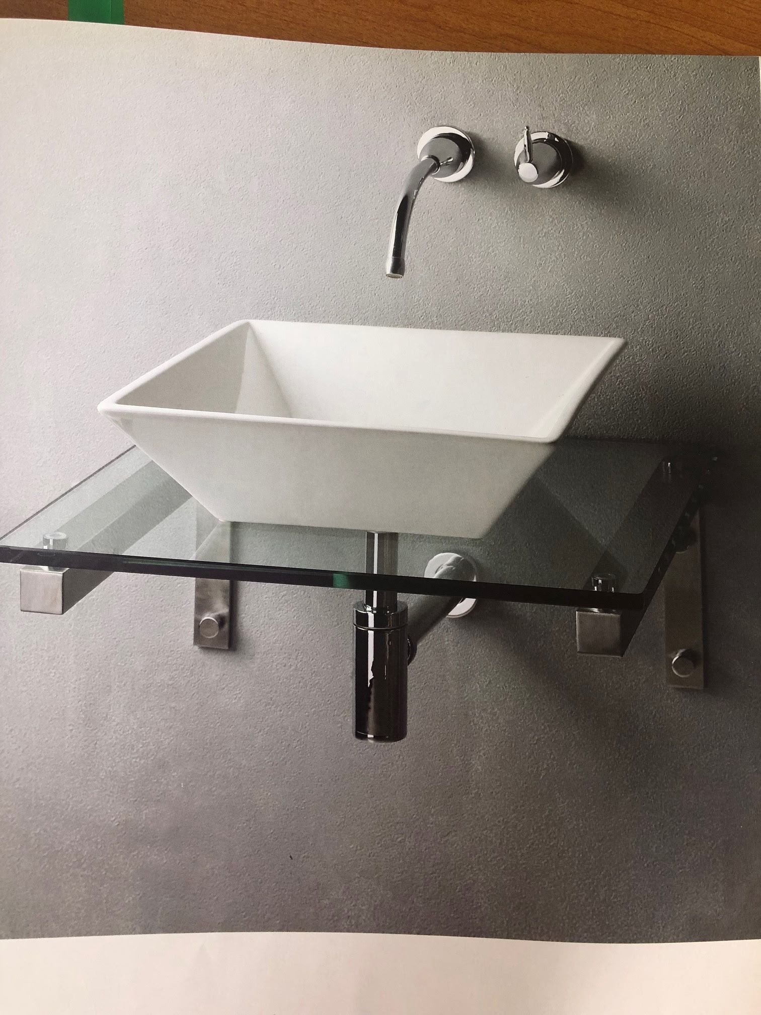 Bath Vanity Ronbow Vessel Wall Mounted Sink