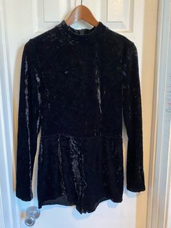 Black Velvet Romper L