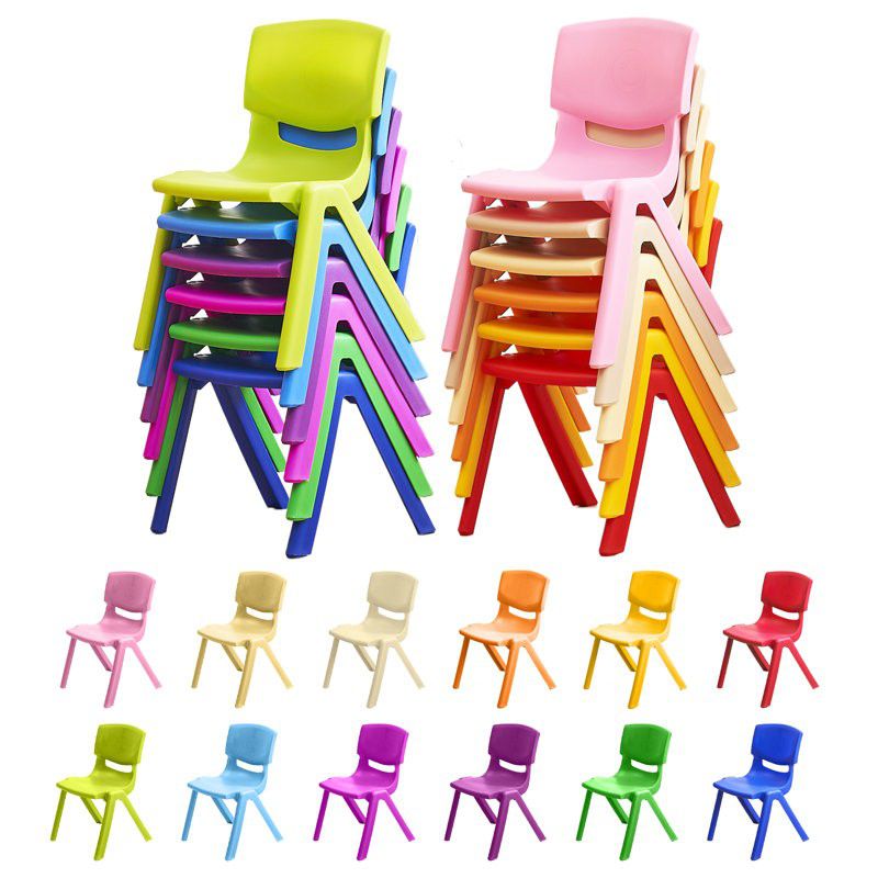 6Pcs Stackable School Chairs, Colorful Kids Plastic Chair for Toddlers