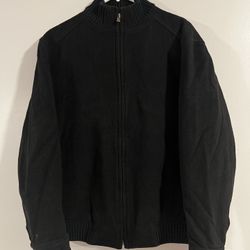 Kenneth Cole Reaction Jacket Coat Mens Size M Black Wool Blend Lined Bomber
