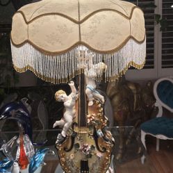 BIG CAPODIMONTE LAMP