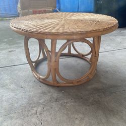 Rattan coffee table