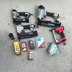 Air Compressor And Nail Guns
