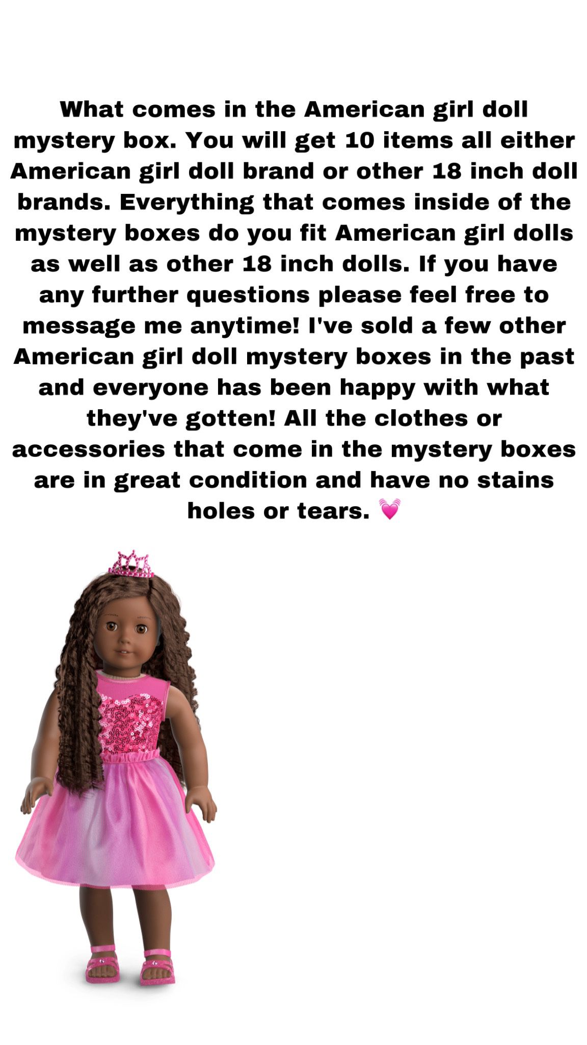 american girl doll mystery box !!!