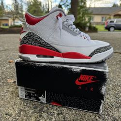 Jordan 3 OG Fire Red Sz 9