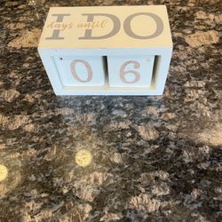 Wedding Countdown Interchangeable Blocks
