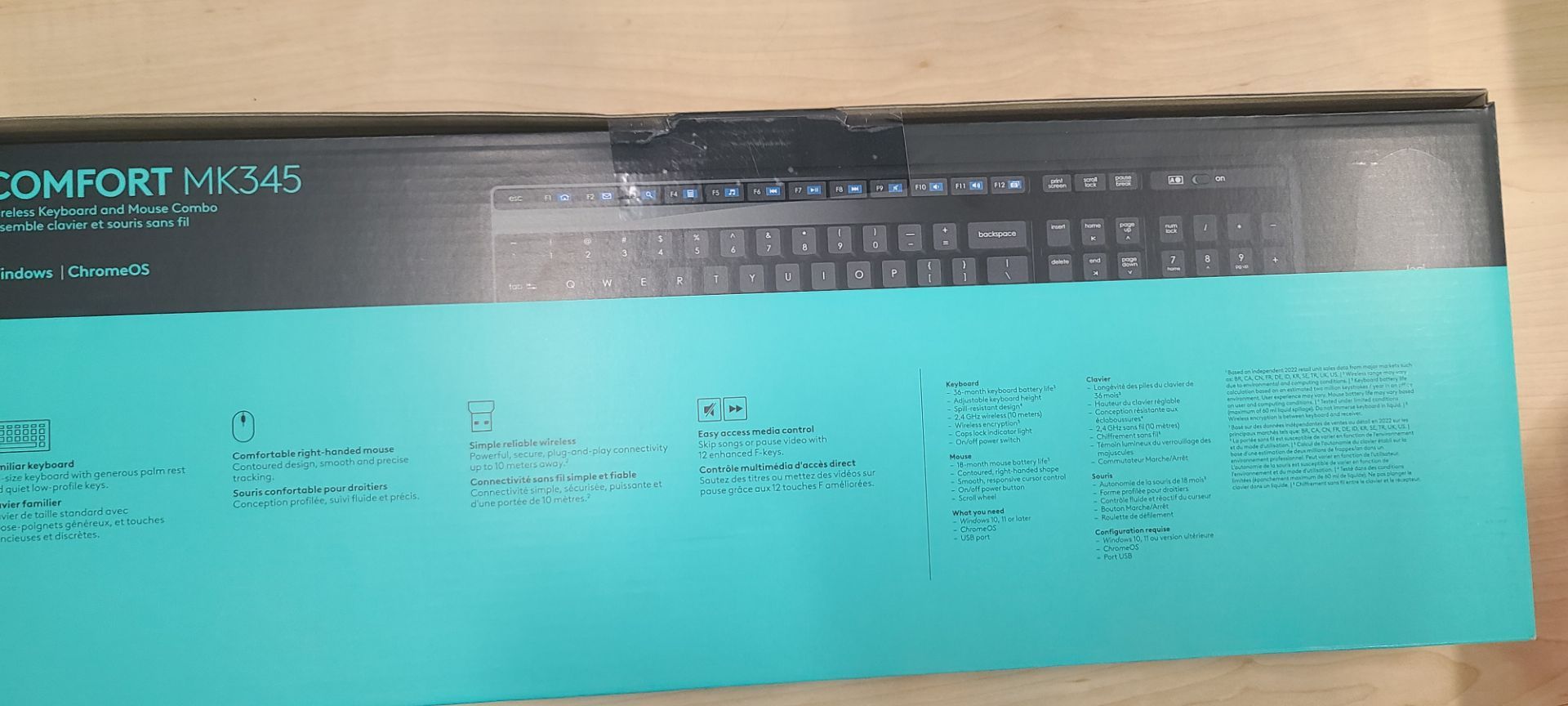 Logitech mk345 wireless keyboard and mouse combo - New