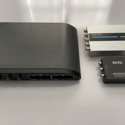 HDMI Video Converter or Splitter Boxes Cords included 