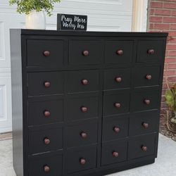 Multi-Use Black Storage Cabinet With Drawers
