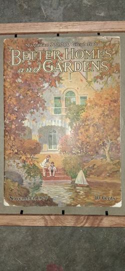 Up for sale is a original 3-issue run of Better Homes and Gardens magazines from late 1927:  
​October 1927: Features basket of pansies cover art, ful