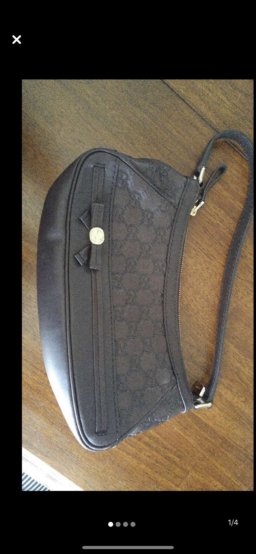 Dark Chocolate Leather Gucci Bag. Paid $1,100