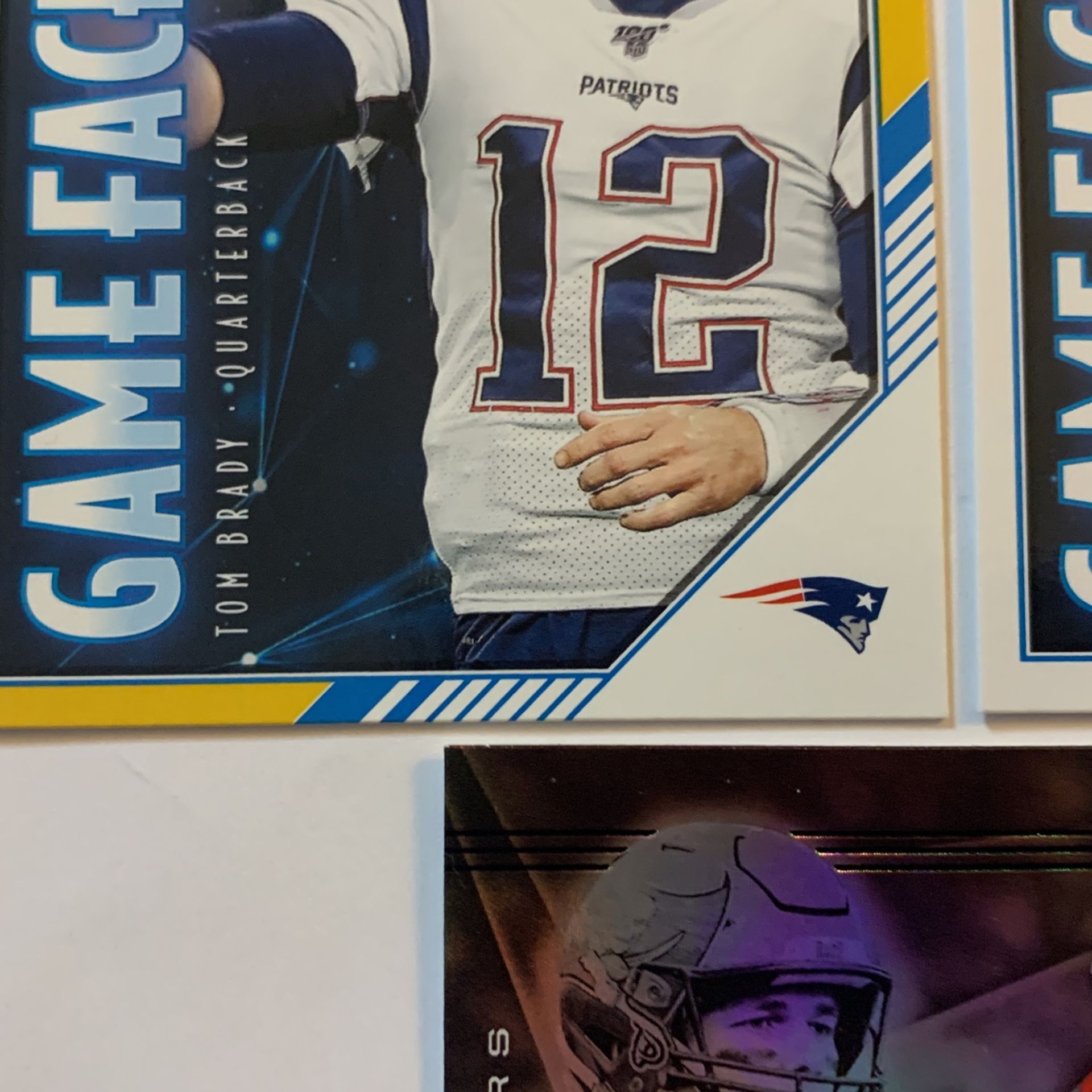 TOM BRADY 2020 Panini Score #GF-TB Yellow Game Face Parallel & Base, 2020 Illusions #1