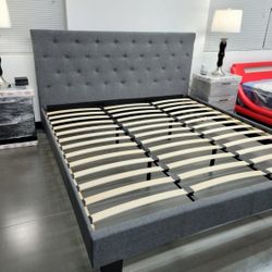  KING platform bed frame come NEW IN BOX, mattress sold separately