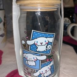 Cinnamoroll Glass Tumbler🩵