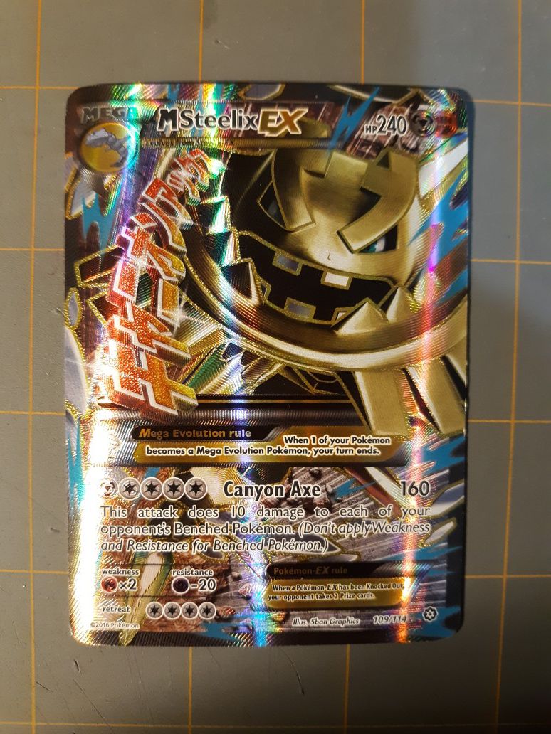 Pokemon Card - Holofoil Mega Steelix EX