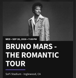 Bruno mars tickets