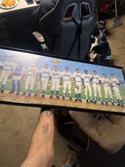 LA Dodgers Top Players Framed Art Print