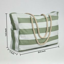 New Large Beach Tote Bag / Weekend Travel Bay 
