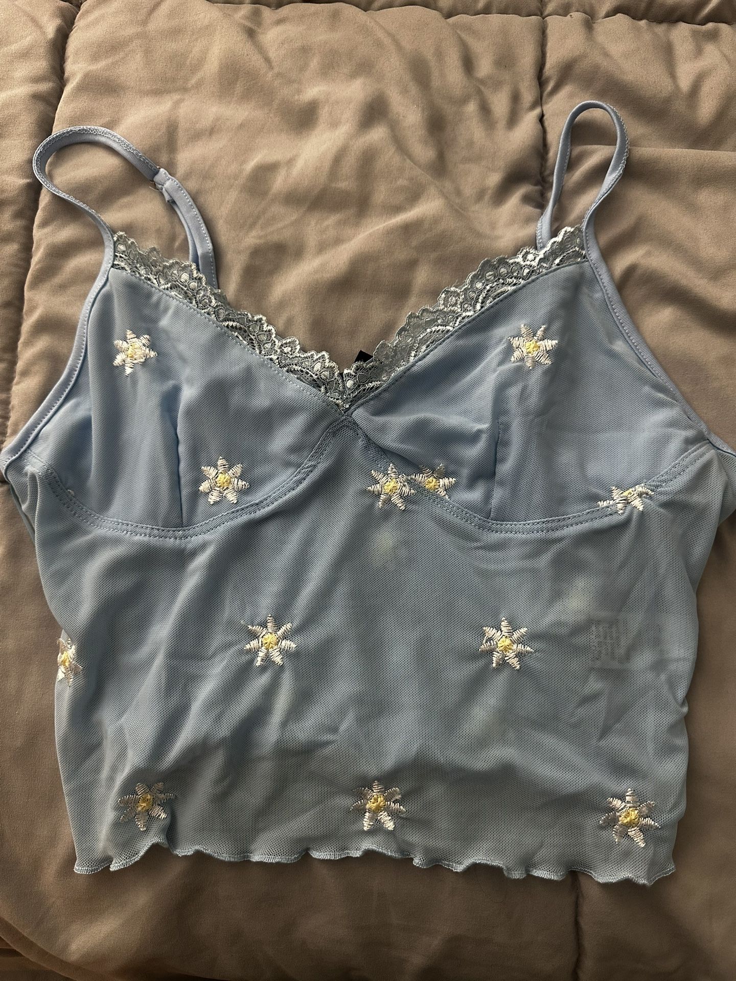 Lace Floral Crop Top