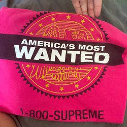 Supreme Tee Shirt America’s Most Wanted 1-800-supreme