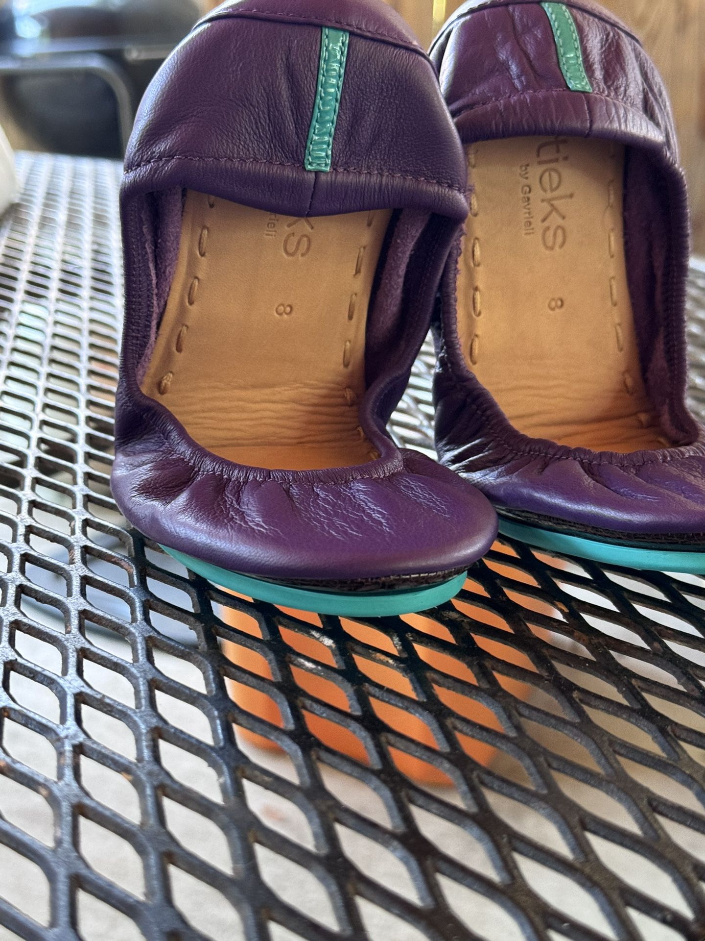 Tieks by Gavrieli Women Lilac Ballet Shoe Foldable Flats Round Toe