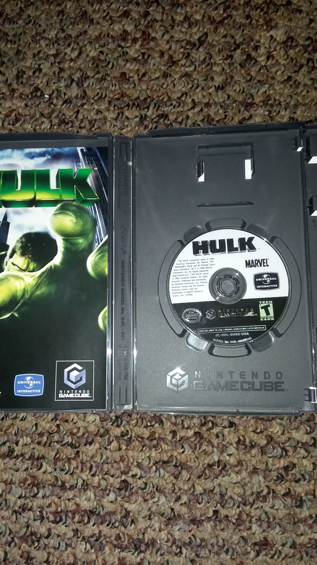 Nintendo GameCube Hulk like new condition only 8$
