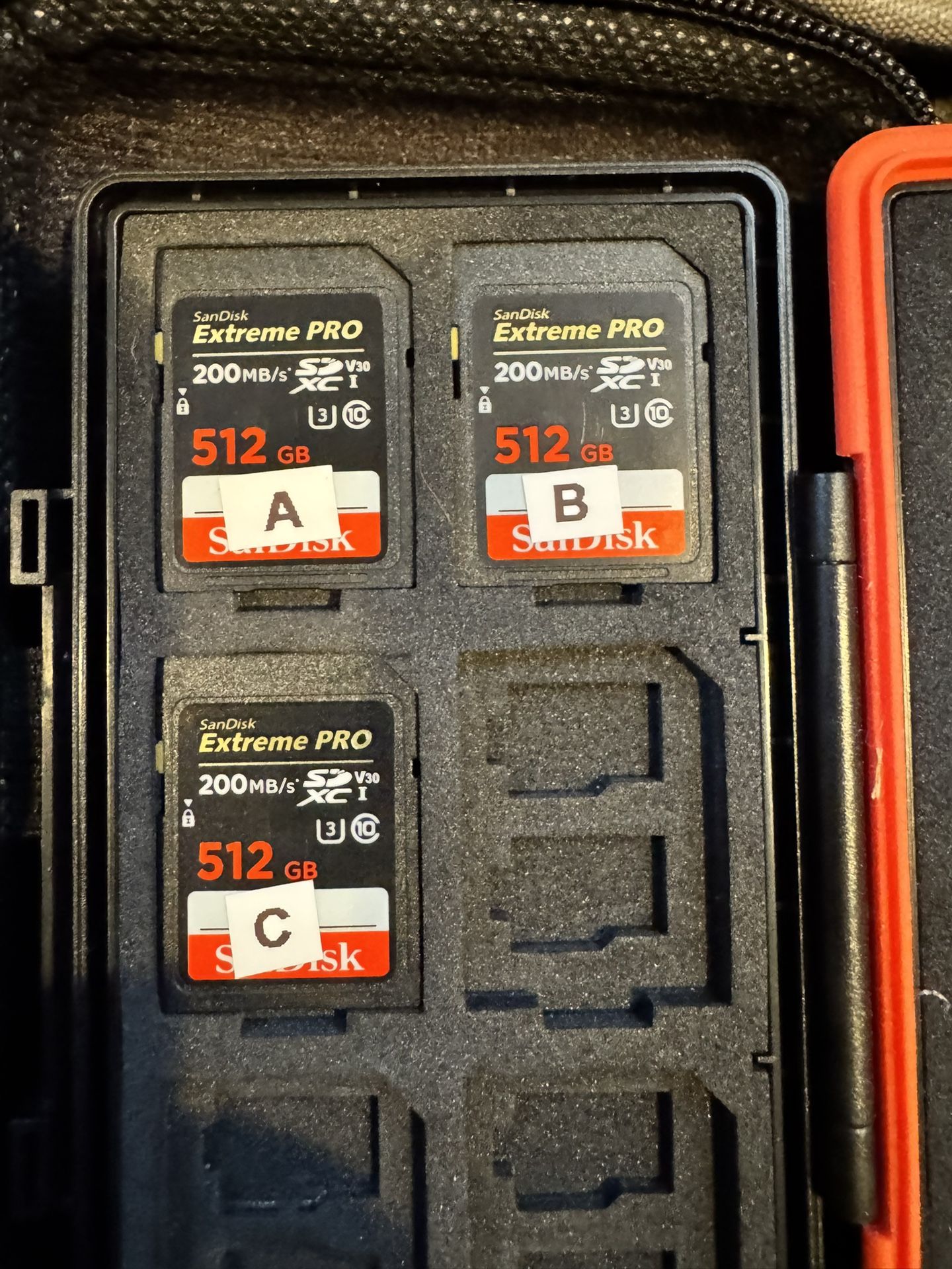 512gb Sandisk Sd Cards (x3)