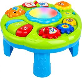 Magic Star Learning Table, Baby Activity Center & Interactive Musical Play Table for Infants & Toddlers 6-12 Months