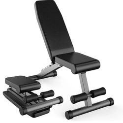 5-in-1 Adjustable Weight Bench – Foldable Multi-Purpose Bench for Full Body Workout | Brand New in Box 🔥💪
