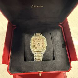 Diamond Santos Cartier Watch