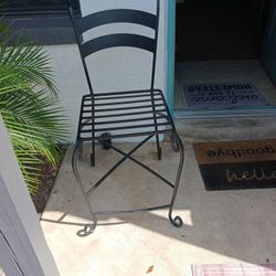 2 Cast Iron Chairs 
