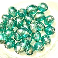 Lot If Turquoise Glass Beads