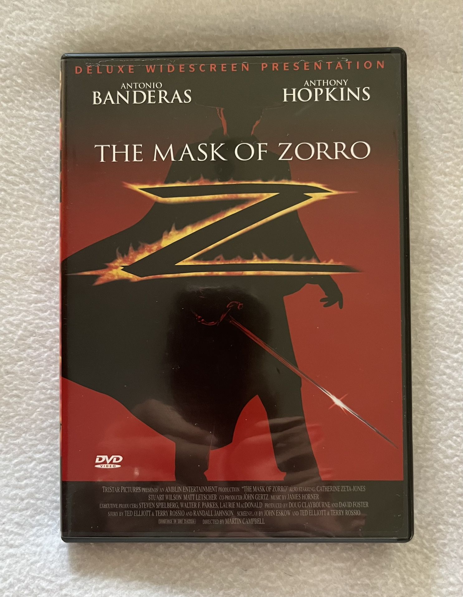 The Mask of Zorro (DVD, 1998, Deluxe Widescreen) 