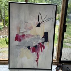 Large Canvas Painting Black Frame 