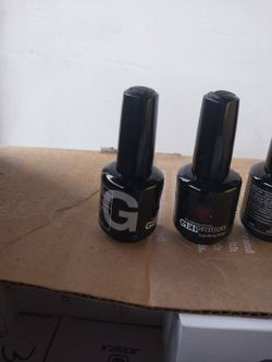 Nail gels and polish.