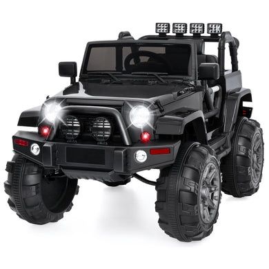 12V Kids Ride-On Truck Car Toy w/ 3 Speeds, LED, Bluetooth by, Remote Control